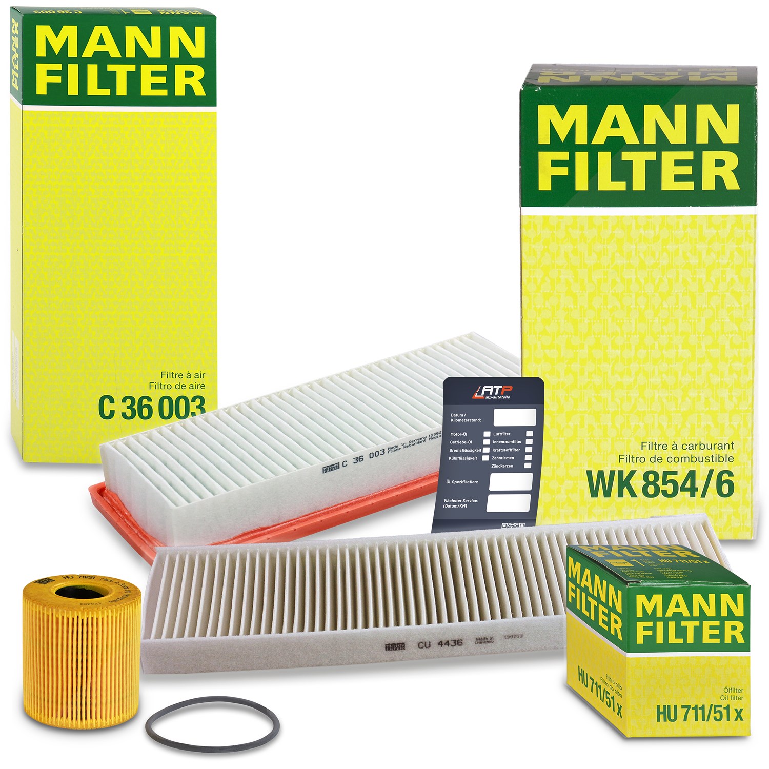 Mann-filter Inspektionspaket Filtersatz SET A [Hersteller-Nr. 10492978] für Mini
