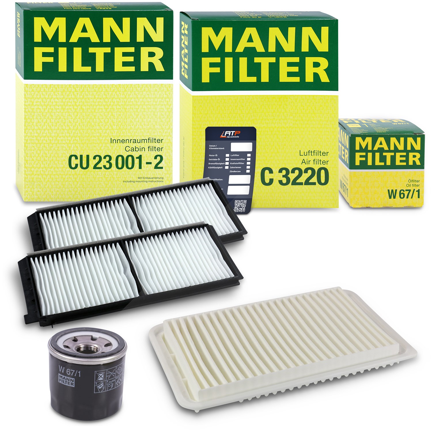 Mann-filter Inspektionspaket Filtersatz SET A [Hersteller-Nr. 10493373] für Mazda