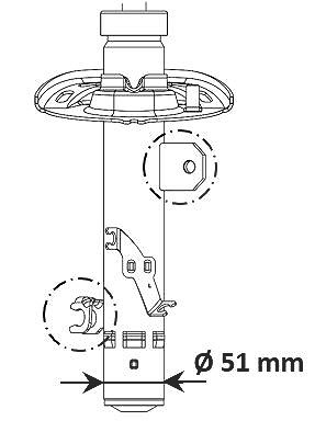 Kyb Stoßdämpfer [Hersteller-Nr. 3338005] für Peugeot
