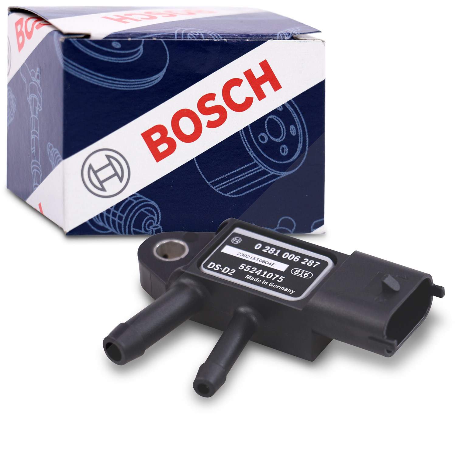Bosch Sensor, Abgasdruck [Hersteller-Nr. 0281006287] für Jeep, Suzuki, Vauxhall, Saab, Fiat, Lancia, Iveco, Alfa Romeo, Opel