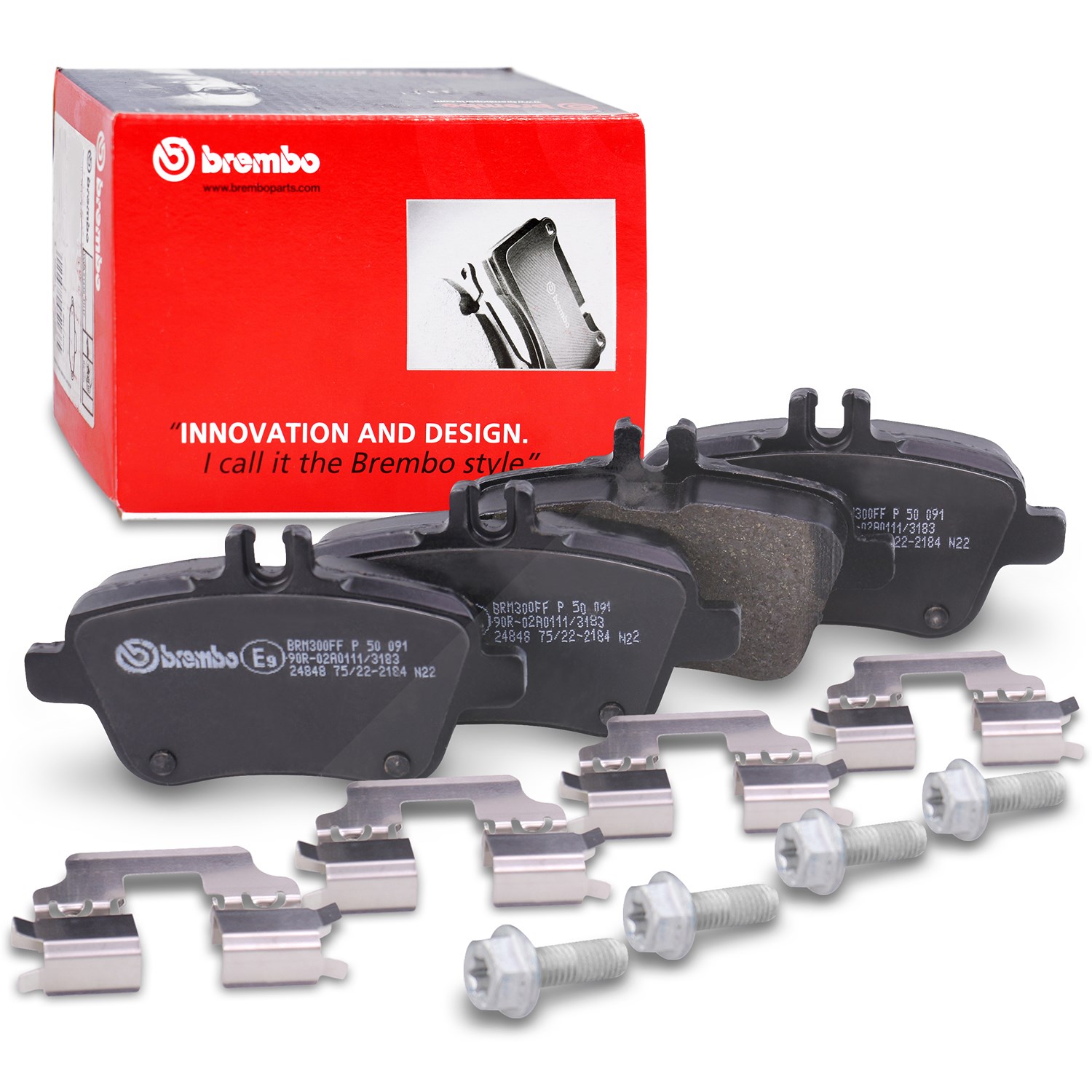 Brembo Bremsbelagsatz hinten [Hersteller-Nr. P50091] für Mercedes-Benz