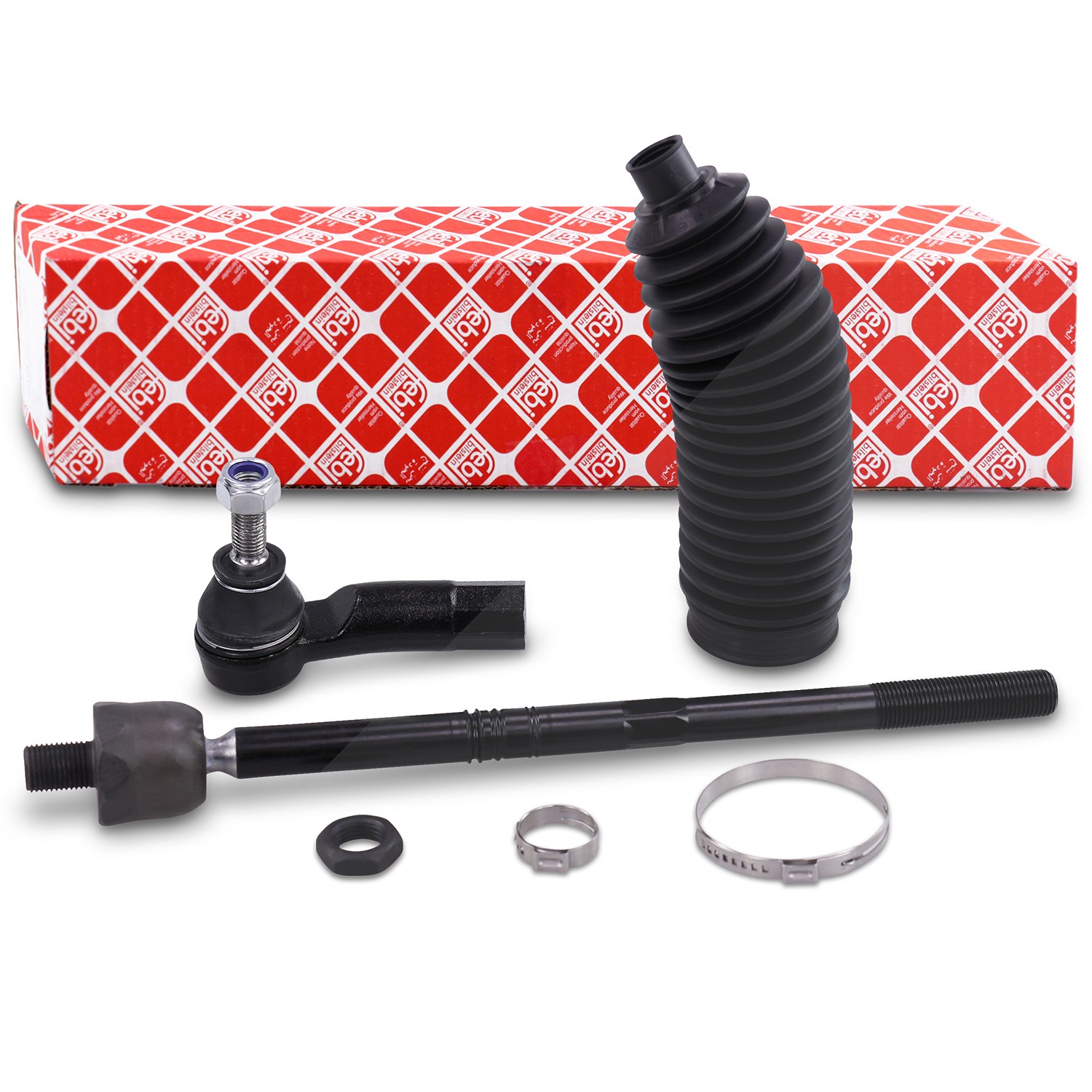 Febi Bilstein Spurstange + Lenkmanschette vorne rechts [Hersteller-Nr. 45760] für Skoda, Seat, Audi, VW