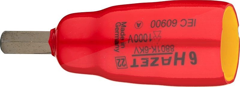 Hazet Schraubendreher-Steckschlüsseleinsatz - 3/8 -Sechskant - 6mm [Hersteller-Nr. 8801K-6KV]