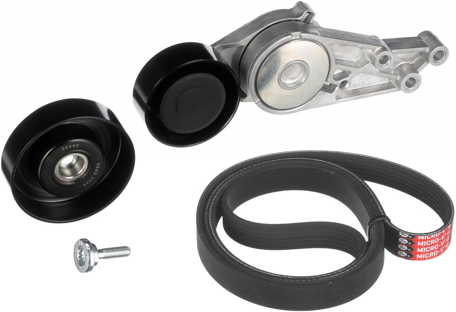 Gates Keilrippenriemensatz [Hersteller-Nr. K016PK1573] für Audi, Seat