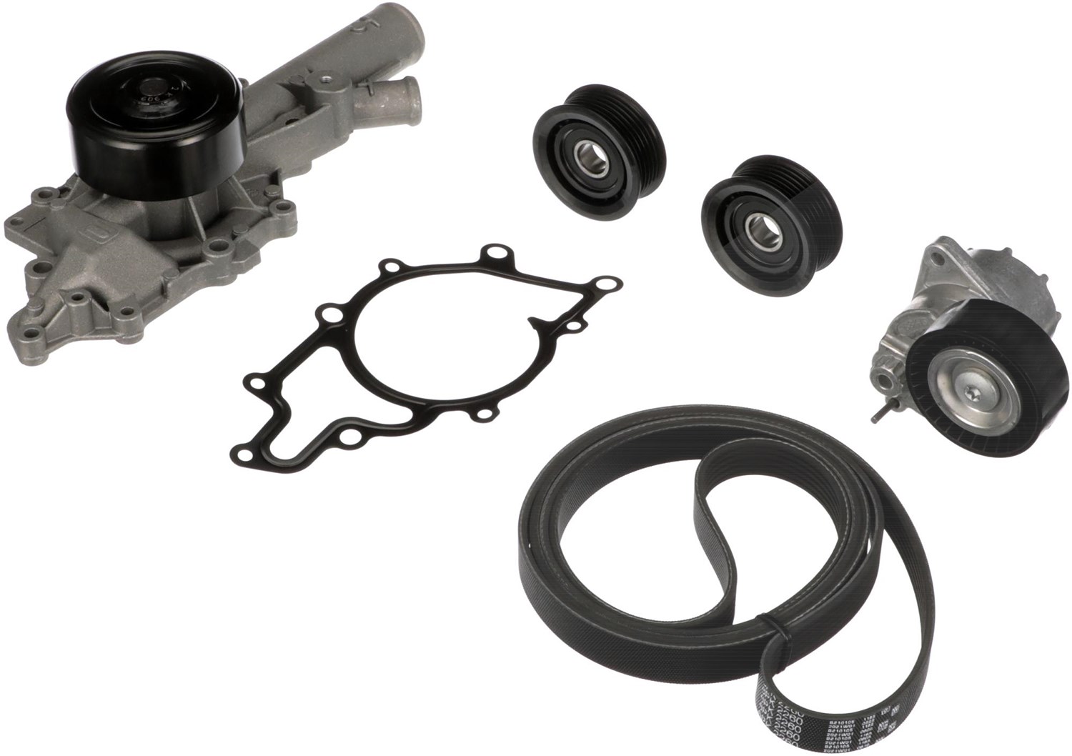 Gates Wasserpumpe + Keilrippenriemensatz [Hersteller-Nr. KP26PK2260-1] für Mercedes-Benz
