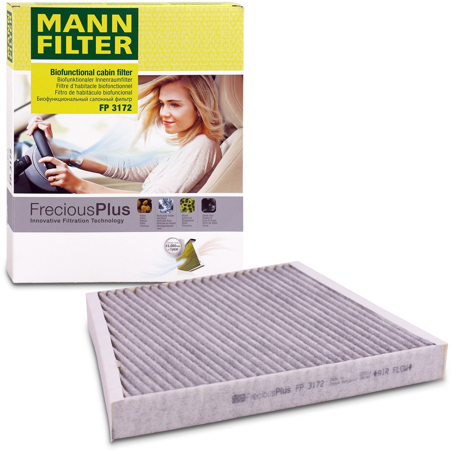 Mann-filter Filter, Innenraumluft FreciousPlus [Hersteller-Nr. FP3172] für Mercedes-Benz