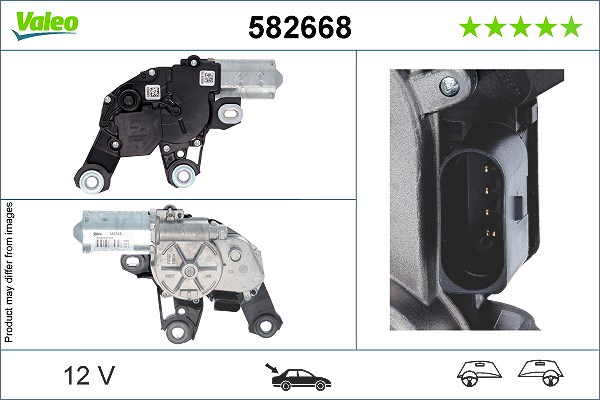 Valeo Wischermotor [Hersteller-Nr. 582668] für Porsche