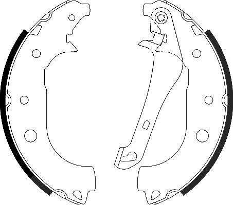 Hella Bremsbackensatz [Hersteller-Nr. 8DB355022-231] für Ford
