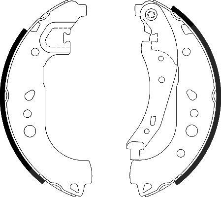 Hella Bremsbackensatz [Hersteller-Nr. 8DB355022-281] für Smart, Renault