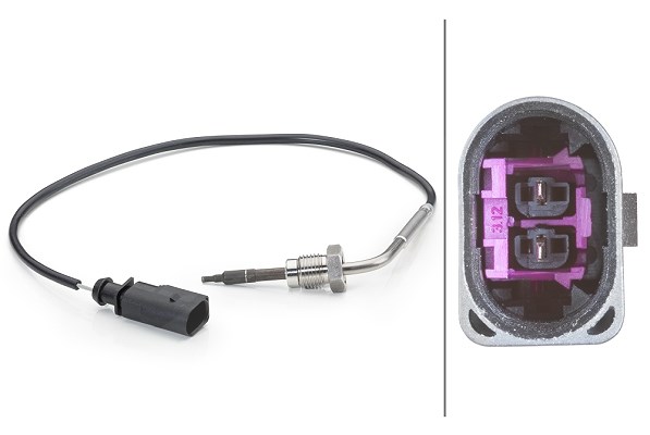 Hella Sensor, Abgastemperatur [Hersteller-Nr. 6PT014494-101] für Audi, VW