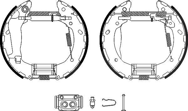Hella Bremsbackensatz [Hersteller-Nr. 8DB355022-551] für Hyundai