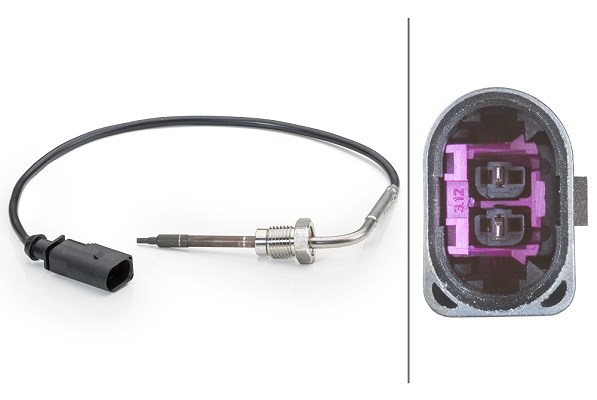 Hella Sensor, Abgastemperatur [Hersteller-Nr. 6PT014494-071] für Audi, Seat