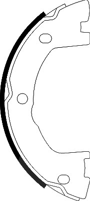 Hella Bremsbackensatz, Feststellbremse [Hersteller-Nr. 8DA355051-171] für Nissan, Iveco