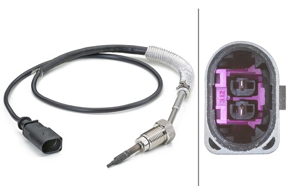 Hella Sensor, Abgastemperatur [Hersteller-Nr. 6PT014494-261] für Audi, Skoda, VW, Seat