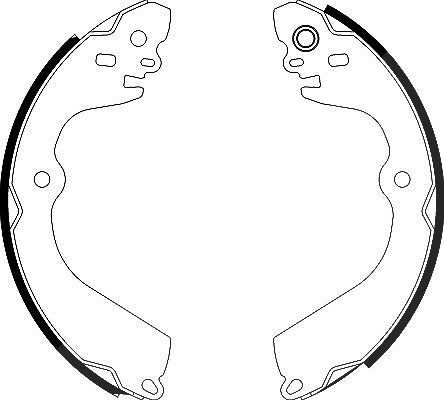 Hella Bremsbackensatz [Hersteller-Nr. 8DB355022-111] für Nissan