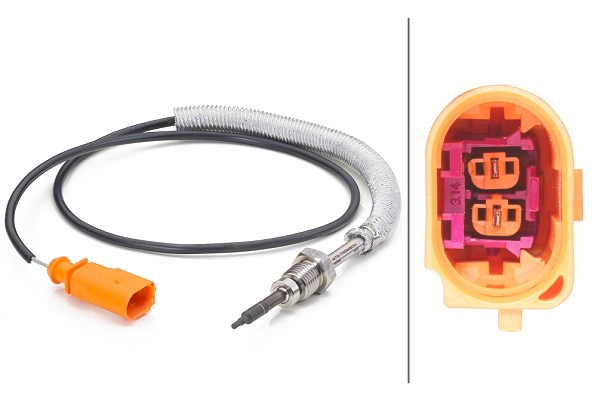 Hella Sensor, Abgastemperatur [Hersteller-Nr. 6PT014494-051] für Skoda, VW, Seat, Audi