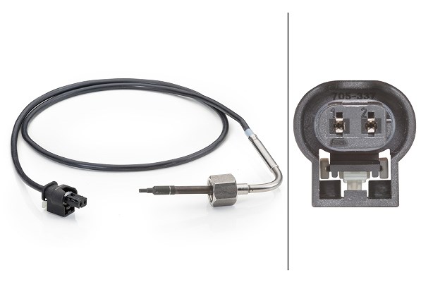 Hella Sensor, Abgastemperatur [Hersteller-Nr. 6PT014494-091] für Mercedes-Benz