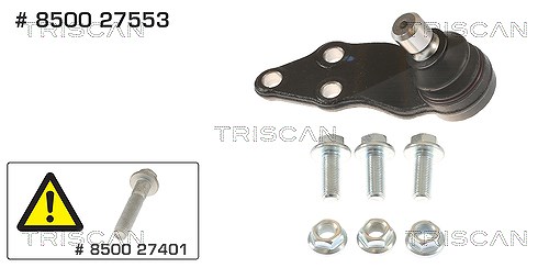 Triscan Trag-/Führungsgelenk [Hersteller-Nr. 850027553] für Volvo