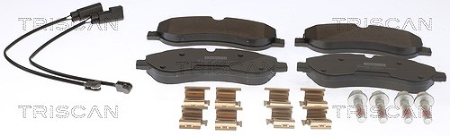 Triscan Bremsbeläge mit VWK vorne (Satz) [Hersteller-Nr. 811016031] für Ford