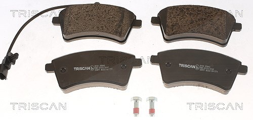 Triscan Bremsbelagsatz, Scheibenbremse [Hersteller-Nr. 811025043] für Renault