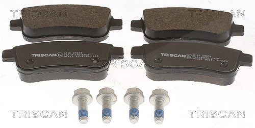 Triscan Bremsbeläge hinten (Satz) [Hersteller-Nr. 811025034] für Renault