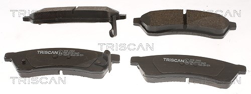 Triscan Bremsbelagsatz, Scheibenbremse [Hersteller-Nr. 811021012] für Chevrolet, Daewoo