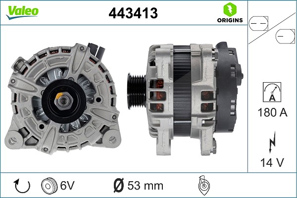 Valeo Generator [Hersteller-Nr. 443413] für Land Rover, Jaguar