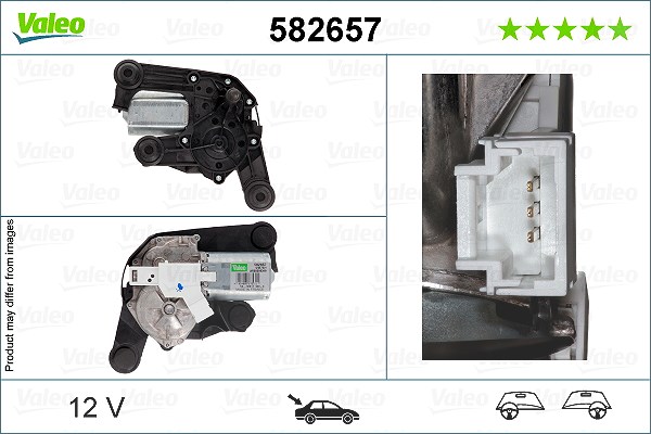 Valeo Wischermotor [Hersteller-Nr. 582657] für Citroën, Ds