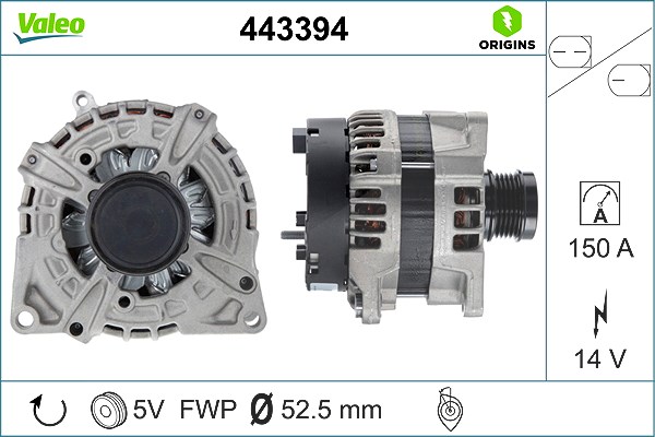 Valeo Generator [Hersteller-Nr. 443394] für Mercedes-Benz
