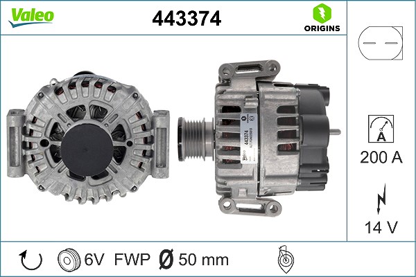 Valeo Generator [Hersteller-Nr. 443374] für Mercedes-Benz