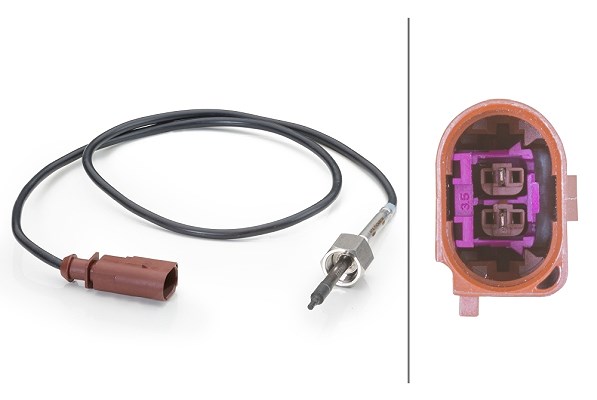 Hella Sensor, Abgastemperatur [Hersteller-Nr. 6PT014494-121] für VW