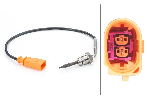 Hella Sensor, Abgastemperatur [Hersteller-Nr. 6PT014494-181] für Audi, VW