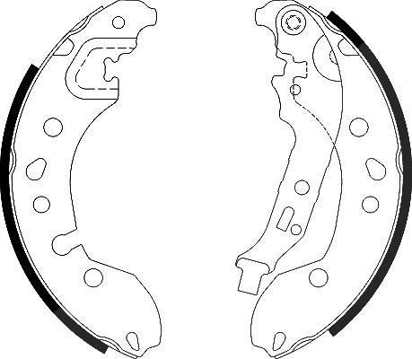 Hella Bremsbackensatz [Hersteller-Nr. 8DB355022-181] für Renault, Smart