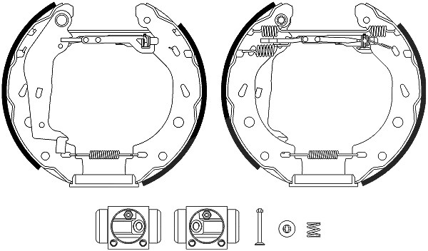 Hella Bremsbackensatz [Hersteller-Nr. 8DB355022-351] für Smart