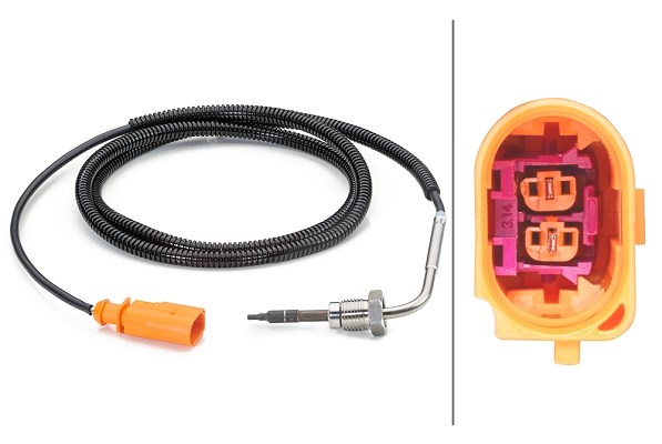 Hella Sensor, Abgastemperatur [Hersteller-Nr. 6PT014494-281] für VW
