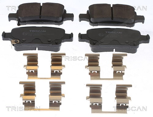 Triscan Bremsbeläge hinten (Satz) [Hersteller-Nr. 811024893] für Opel, Vauxhall