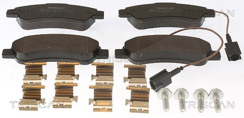 Triscan Bremsbelagsatz, Scheibenbremse [Hersteller-Nr. 811010608] für Citroën, Peugeot, Fiat