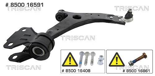Triscan Lenker, Radaufhängung [Hersteller-Nr. 850016591] für Ford