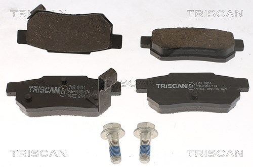Triscan Bremsbelagsatz, Scheibenbremse [Hersteller-Nr. 811010014] für Lotus, Mg, Honda, Rover