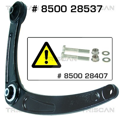 Triscan Lenker, Radaufhängung [Hersteller-Nr. 850028537] für Citroën, Peugeot