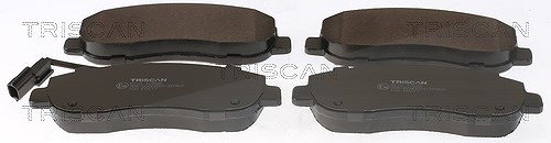 Triscan Bremsbeläge inkl. VWK Vorne (Satz) [Hersteller-Nr. 811010585] für Opel, Nissan, Renault, Vauxhall