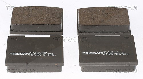 Triscan Bremsbelagsatz, Scheibenbremse [Hersteller-Nr. 811010424] für Peugeot, Volvo, Ford, Citroën, Lotus, Lancia
