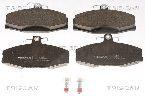 Triscan Bremsbelagsatz, Scheibenbremse [Hersteller-Nr. 811029007] für VW, Skoda