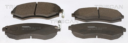 Triscan Bremsbelagsatz, Scheibenbremse [Hersteller-Nr. 811043003] für Nissan, Daewoo, Hyundai, Ssangyong, Kia