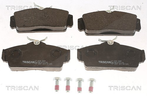 Triscan Bremsbelagsatz, Scheibenbremse [Hersteller-Nr. 811014009] für Nissan