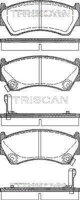 Triscan Bremsbeläge vorne (Satz) [Hersteller-Nr. 811014005] für Nissan
