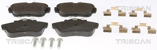 Triscan Bremsbelagsatz, Scheibenbremse [Hersteller-Nr. 811010575] für Citroën, Peugeot, Fiat, Toyota