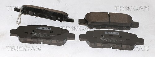 Triscan Bremsbelagsatz, Scheibenbremse [Hersteller-Nr. 811014022] für Nissan, Renault, Infiniti