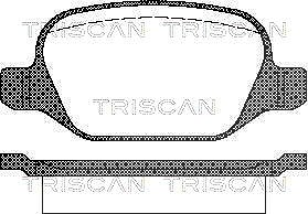 Triscan Bremsbelagsatz, Scheibenbremse [Hersteller-Nr. 811015021] für Lancia, Alfa Romeo, Fiat