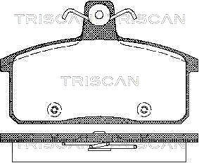 Triscan Bremsbelagsatz, Scheibenbremse [Hersteller-Nr. 811069012] für Iveco, Santana, Suzuki